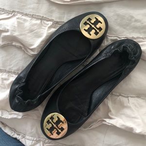 Authentic Black Tory Burch Flats